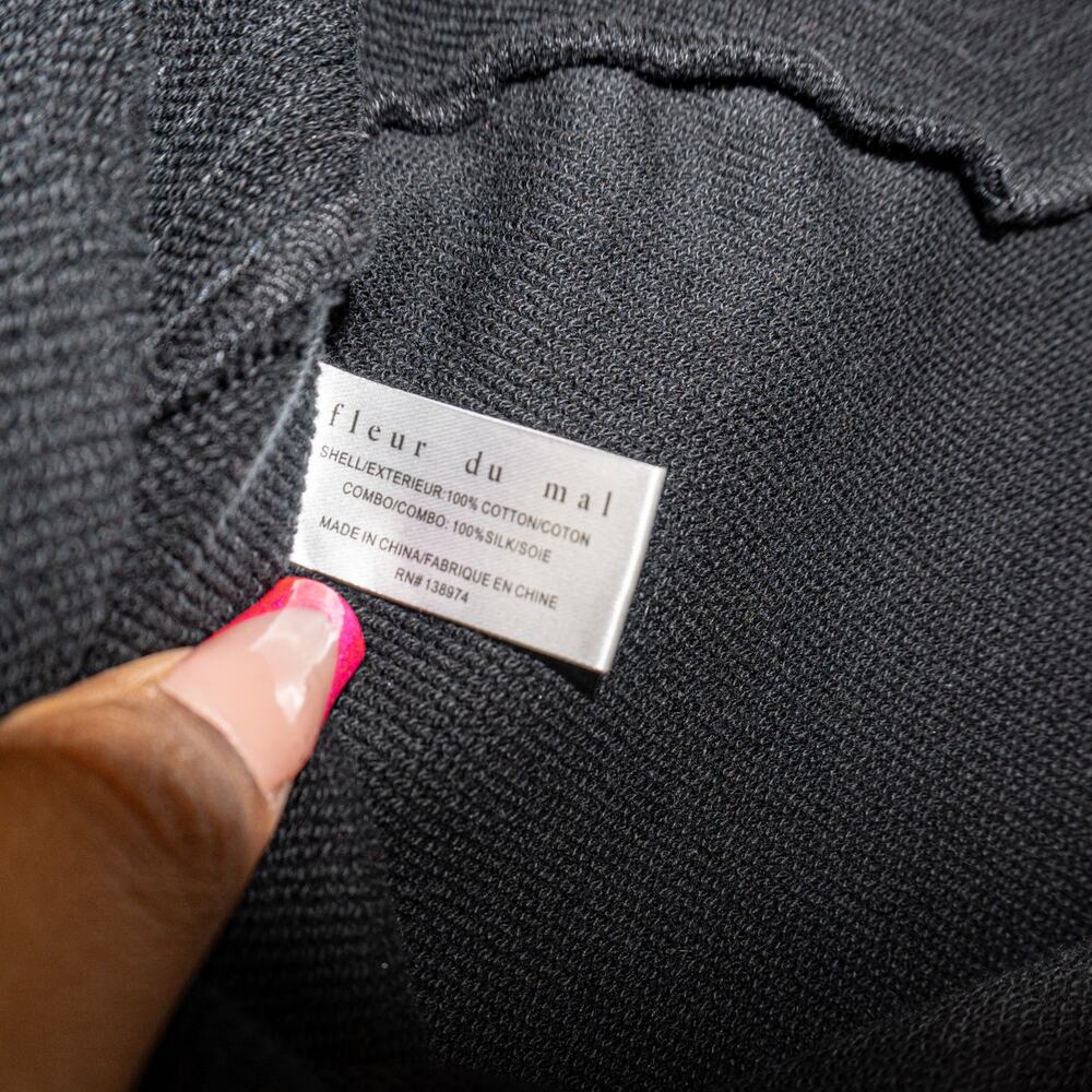 Fleur Du Mal Black mini Skirt size 4 - Picture 8 of 9